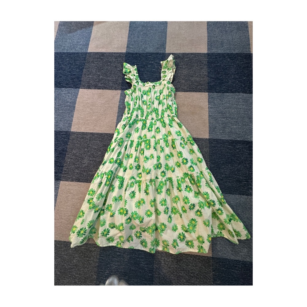 Zara Green Floral Sundress size 11-12